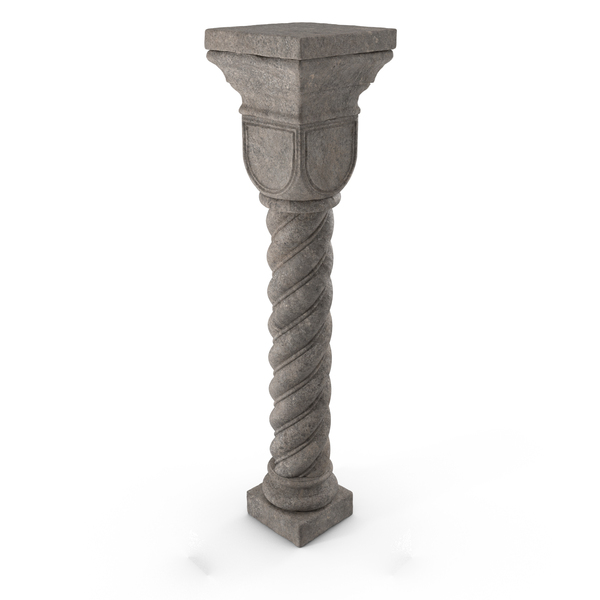 Pillar: Limestone Twisted Column PNG & PSD Images Pillar: Limestone Twisted Column PNG & PSD Images