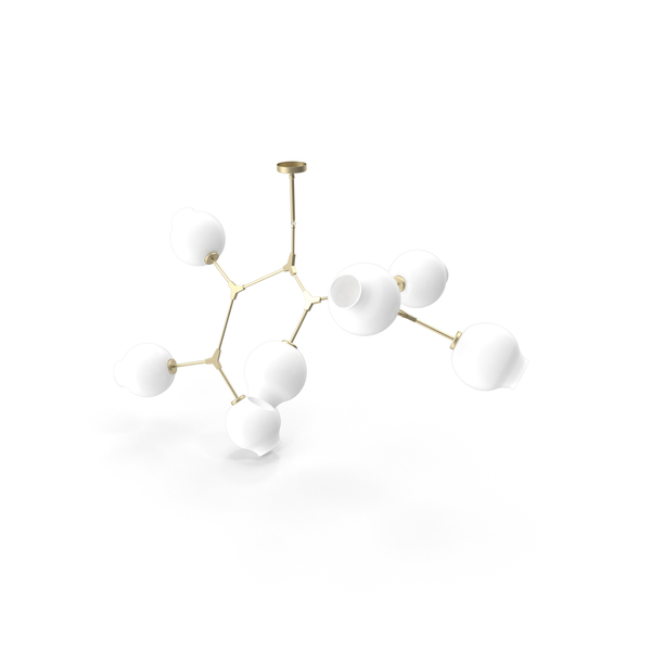 Lindsey Adelman Branching Bubble Chandelier Milk PNG & PSD Images