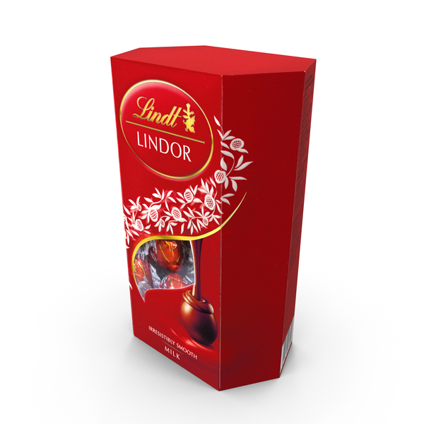 Of Chocolates: Lindt Lindor Milk Chocolate Cornet Box 200g PNG & PSD Images