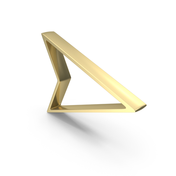 Computer Icon: Line Play Arrow Gold PNG & PSD Images