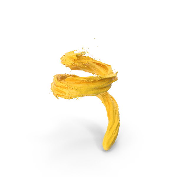 Liquid Paint Splash Yellow PNG & PSD Images