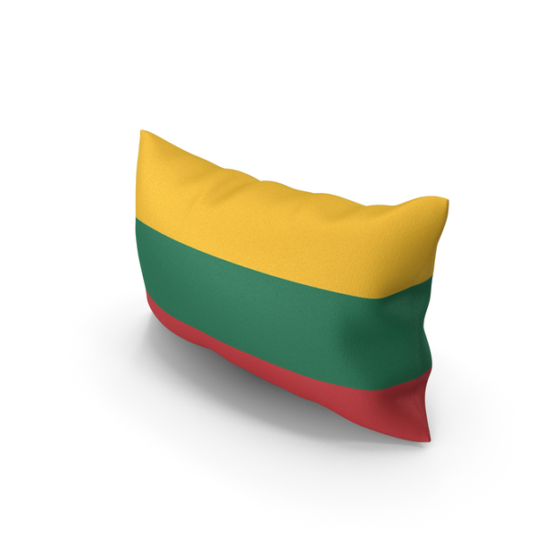 Flag: Lithuania Country Pillow PNG & PSD Images