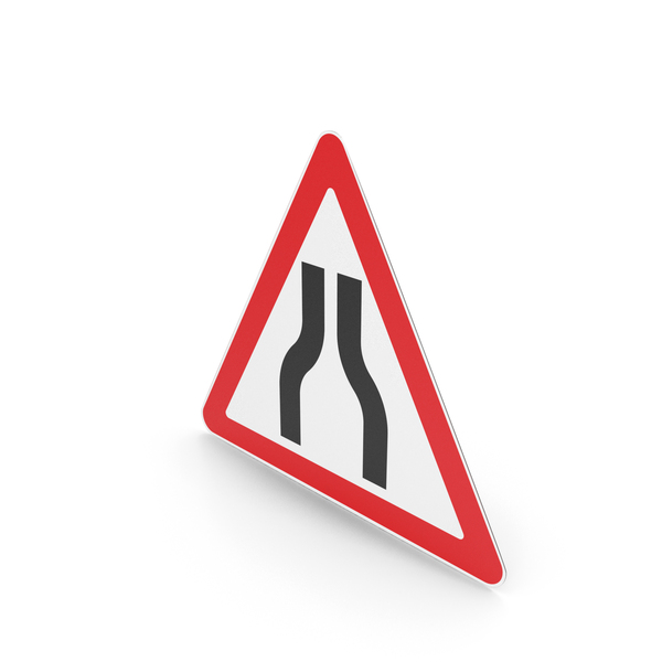 Lithuanian Road Narrow On Both Sides Sign PNG & PSD Images Lithuanian Road Narrow On Both Sides Sign PNG & PSD Images