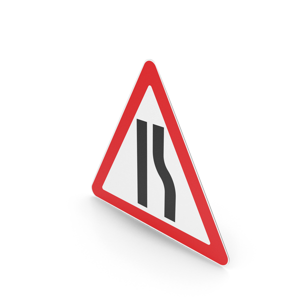 Lithuanian Road Narrow On Right Side Sign PNG & PSD Images Lithuanian Road Narrow On Right Side Sign PNG & PSD Images