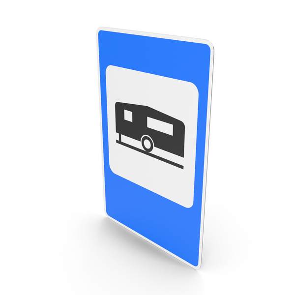 Traffic Signs: Lithuanian Sign Caravan Site PNG & PSD Images