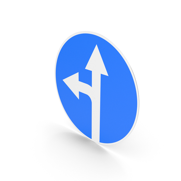 Lithuanian Straight Ahead Or Left Turn Permitted Sign PNG & PSD Images Lithuanian Straight Ahead Or Left Turn Permitted Sign PNG & PSD Images