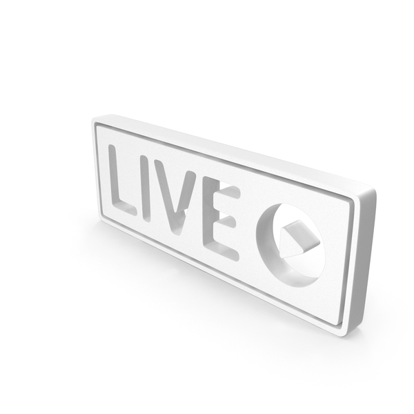 Symbols: Live Play White PNG & PSD Images