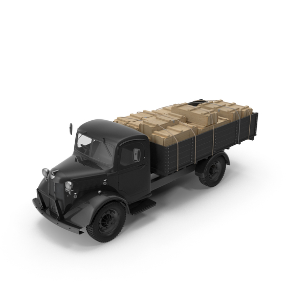 Transporter: Loaded Black Vintage Truck PNG & PSD Images Transporter: Loaded Black Vintage Truck PNG & PSD Images