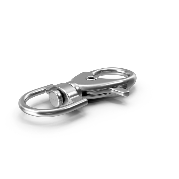 Carabiner: Lobster Claw Clasp Silver PNG & PSD Images