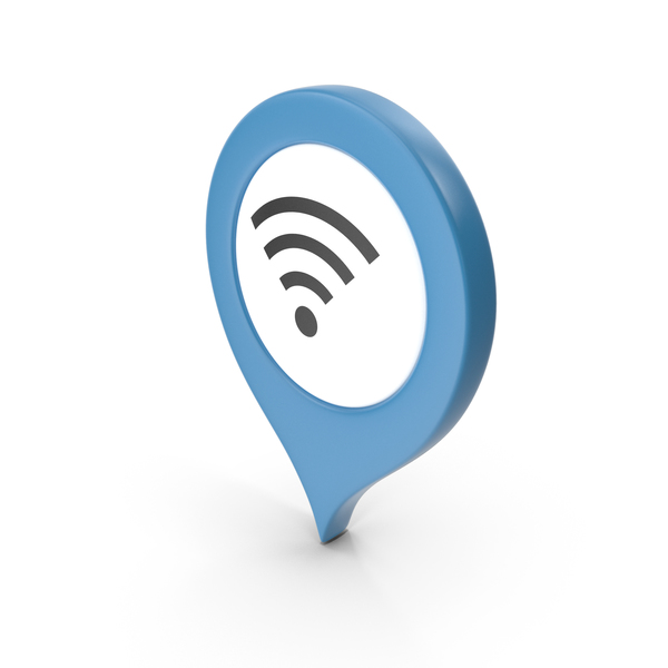 Wi Fi: Location Sign Wifi Blue PNG & PSD Images