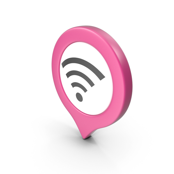 Wi Fi: Location Sign Wifi Pink PNG & PSD Images