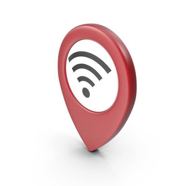 Wi Fi: Location Sign Wifi Red PNG & PSD Images