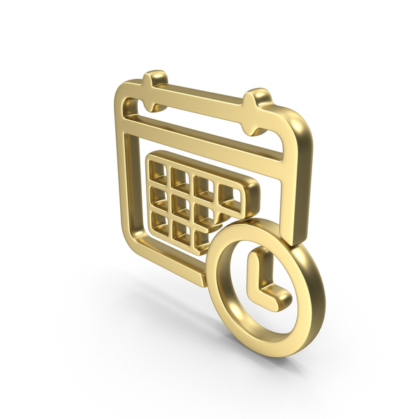 Symbol: Logo Clock Time Calendar Gold PNG & PSD Images Symbol: Logo Clock Time Calendar Gold PNG & PSD Images