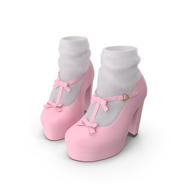 Lolita Kawaii Platform Vintage Shoes PNG & PSD Images Lolita Kawaii Platform Vintage Shoes PNG & PSD Images