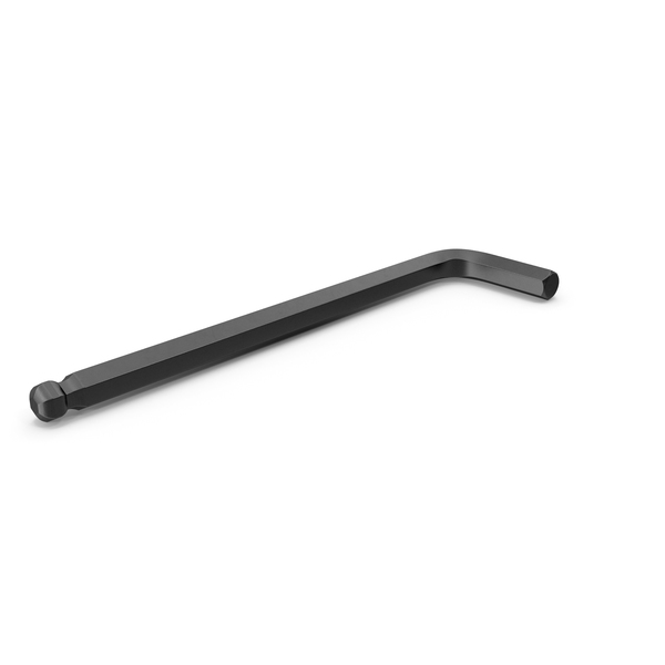 Allen: Long Arm Ball Hex Key Wrench PNG & PSD Images Allen: Long Arm Ball Hex Key Wrench PNG & PSD Images