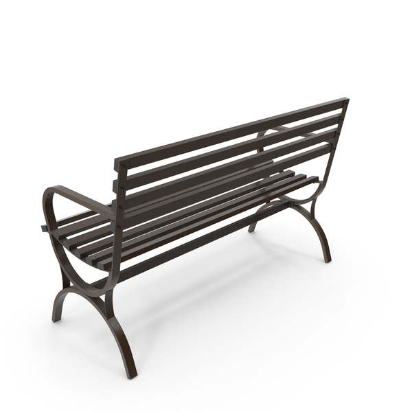 Long Metal Bench Brown PNG & PSD Images