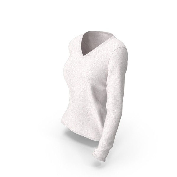 Clothing: Long Sleeve Worn Female V Neck White Blank PNG & PSD Images Clothing: Long Sleeve Worn Female V Neck White Blank PNG & PSD Images