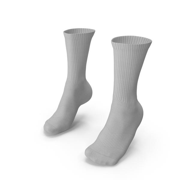 Long Socks Grey on The Foot Standing Toes PNG & PSD Images