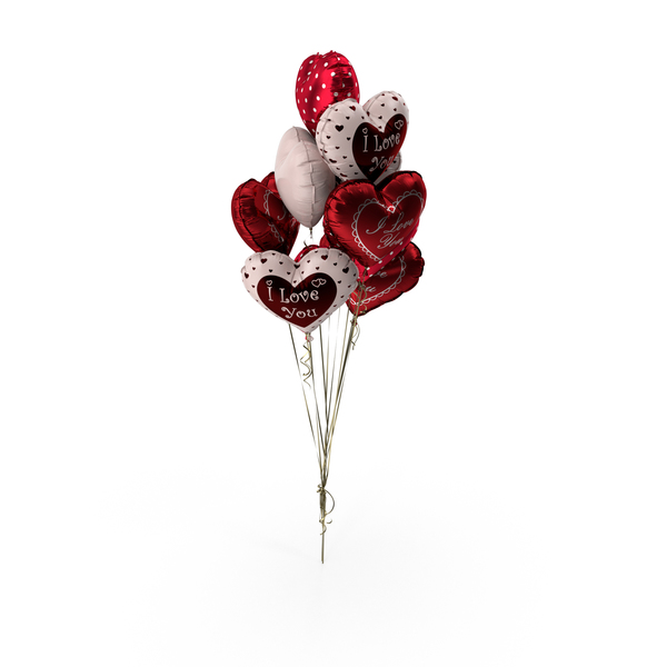 Love Balloons Valentine's: Heart Balloon Bouquet PNG & PSD Images Love Balloons Valentine's: Heart Balloon Bouquet PNG & PSD Images