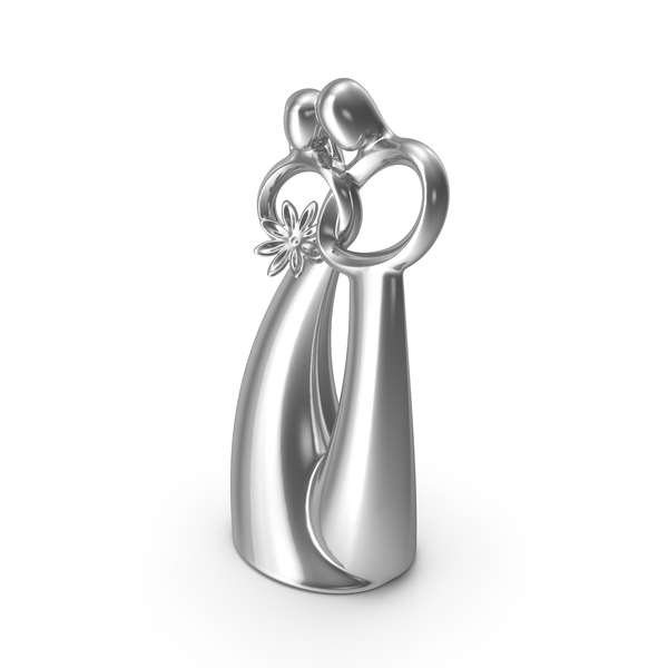 Love Figurine Silver PNG & PSD Images Love Figurine Silver PNG & PSD Images