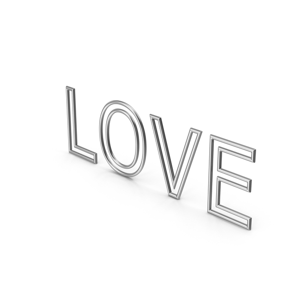 Roman Alphabet: Love Silver PNG & PSD Images Roman Alphabet: Love Silver PNG & PSD Images