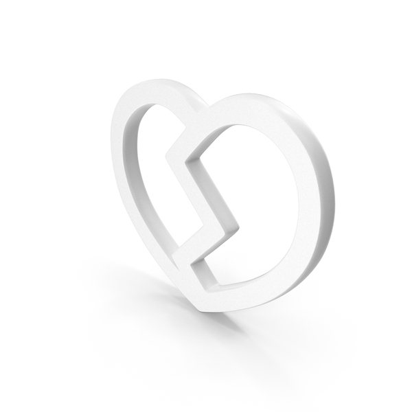 Heart Shape: Love Symbol Broken White PNG & PSD Images Heart Shape: Love Symbol Broken White PNG & PSD Images