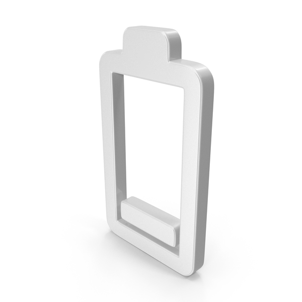 Low Battery Symbol White PNG & PSD Images