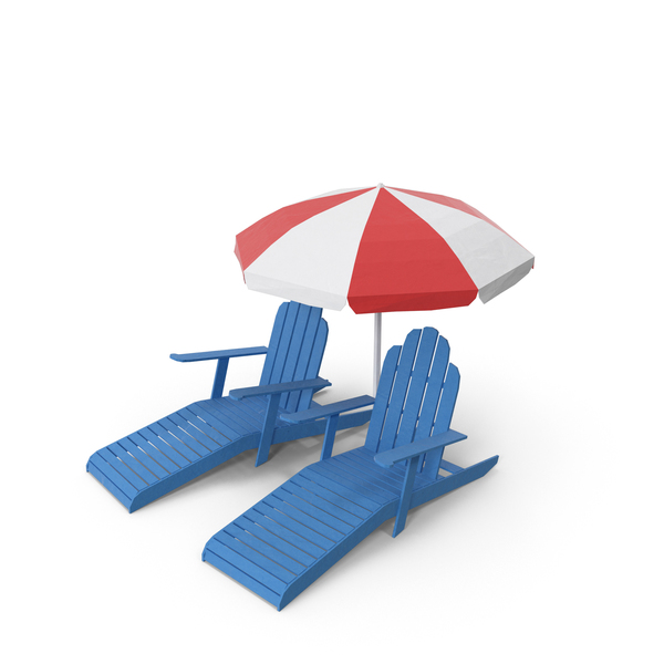 Lawn Chair: Low Poly Beach Scene PNG & PSD Images Lawn Chair: Low Poly Beach Scene PNG & PSD Images