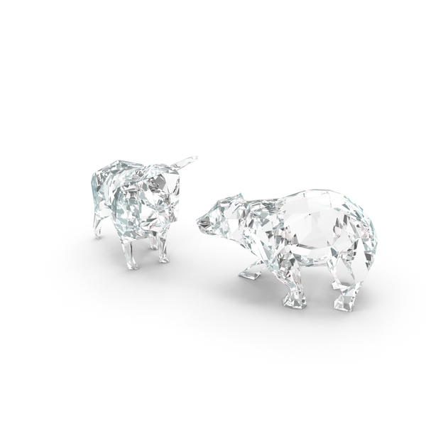 Animal Statue: Low Poly Bull and Bear PNG & PSD Images Animal Statue: Low Poly Bull and Bear PNG & PSD Images