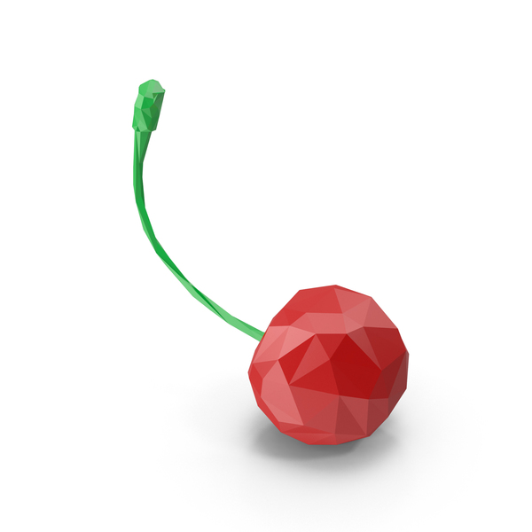 Low Poly Cherry PNG & PSD Images Low Poly Cherry PNG & PSD Images