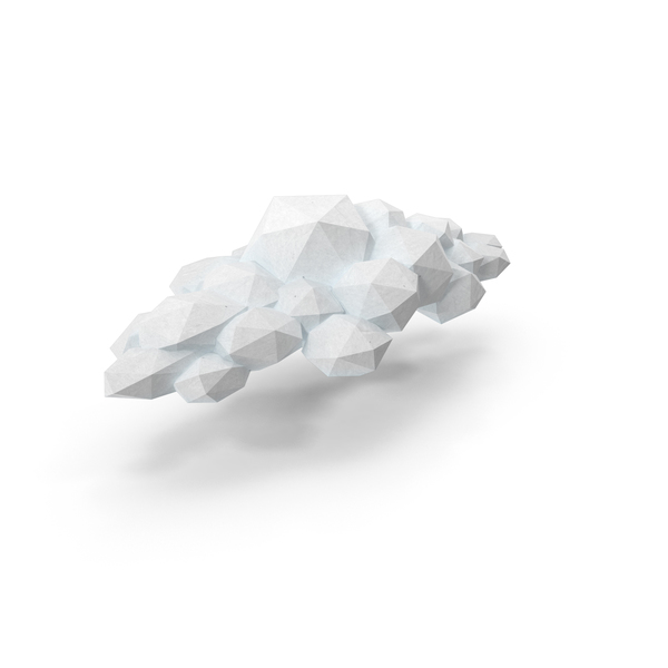 Low Poly Cloud PNG & PSD Images