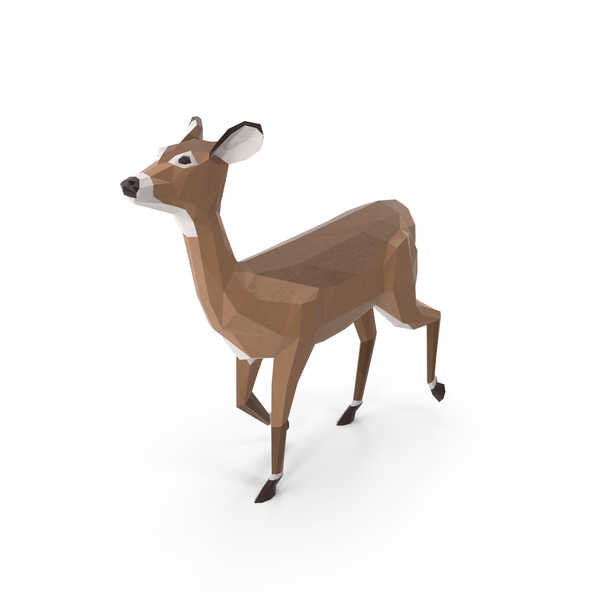 Low Poly Doe PNG & PSD Images Low Poly Doe PNG & PSD Images