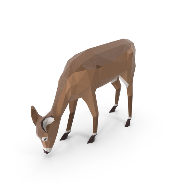 Low Poly Doe PNG & PSD Images Low Poly Doe PNG & PSD Images