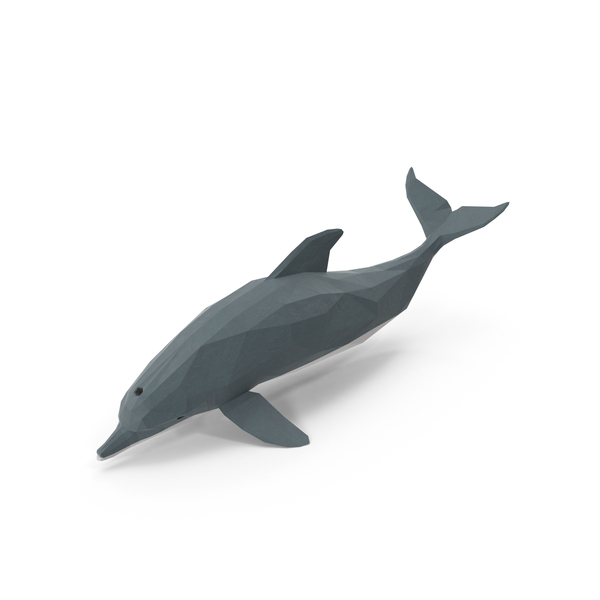 Low Poly Dolphin PNG & PSD Images Low Poly Dolphin PNG & PSD Images