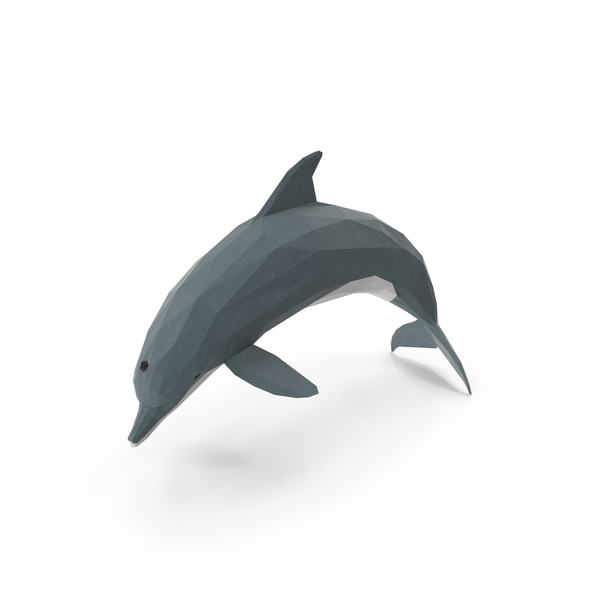 Low Poly Dolphin PNG & PSD Images Low Poly Dolphin PNG & PSD Images