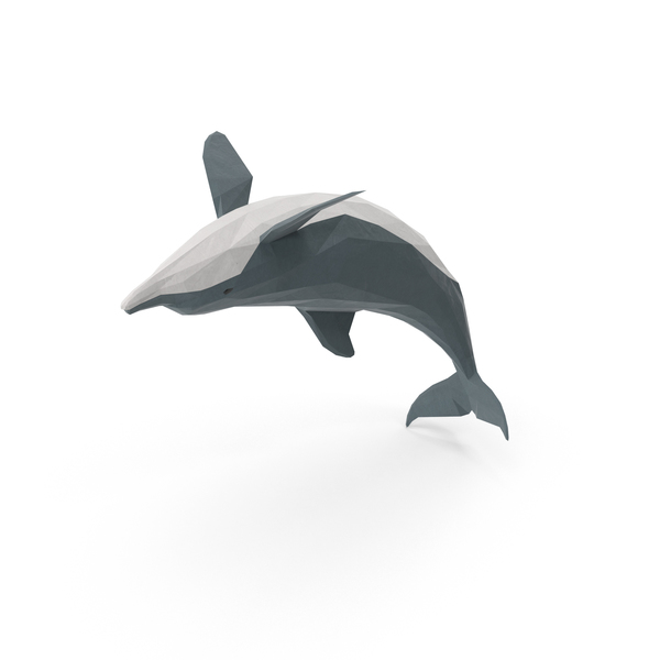 Low Poly Dolphin PNG & PSD Images Low Poly Dolphin PNG & PSD Images