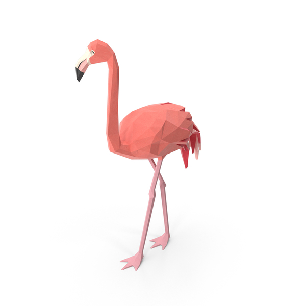 Low Poly Flamingo PNG & PSD Images Low Poly Flamingo PNG & PSD Images