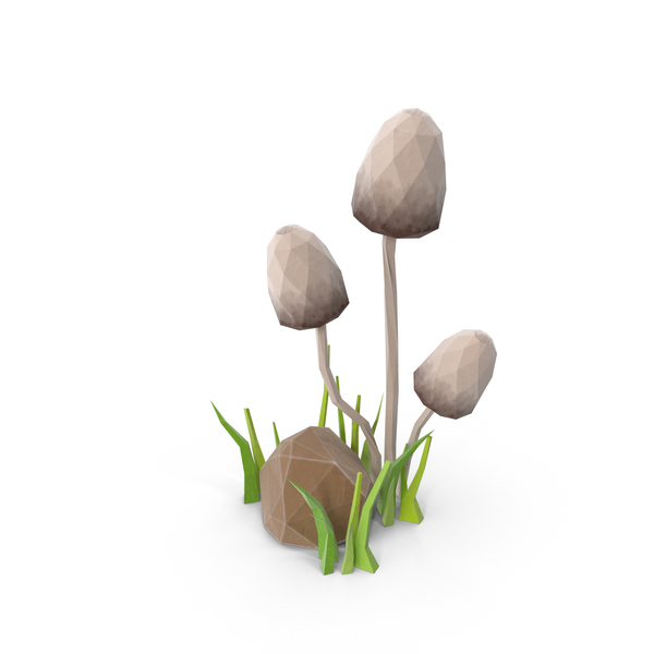 Mushroom: Low Poly Forest PNG & PSD Images Mushroom: Low Poly Forest PNG & PSD Images