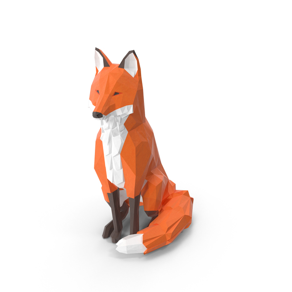 Low Poly Fox PNG & PSD Images