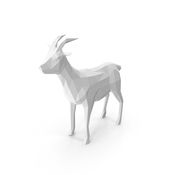 Low Poly Goat PNG & PSD Images