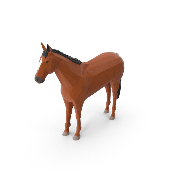 Low Poly Horse PNG & PSD Images