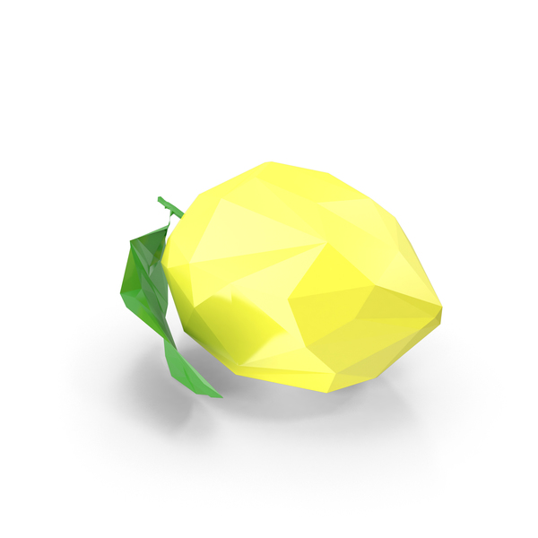 Low Poly Lemon PNG & PSD Images Low Poly Lemon PNG & PSD Images