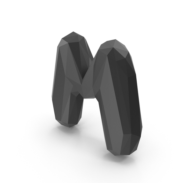 Roman Alphabet: Low Poly Letter M PNG & PSD Images Roman Alphabet: Low Poly Letter M PNG & PSD Images