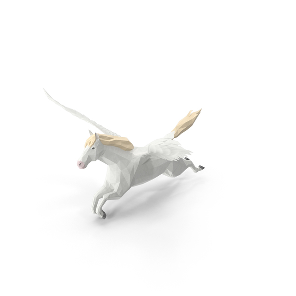 Low Poly Pegasus PNG & PSD Images Low Poly Pegasus PNG & PSD Images