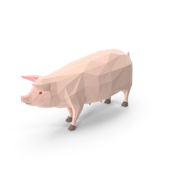 Low Poly Pig PNG & PSD Images Low Poly Pig PNG & PSD Images