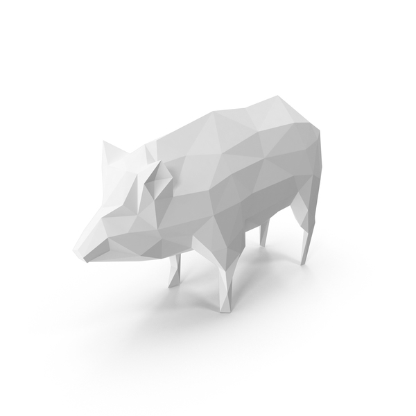 Low Poly Pig PNG & PSD Images Low Poly Pig PNG & PSD Images