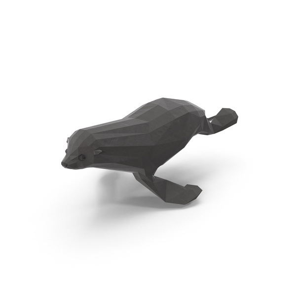 Low Poly Sea Lion PNG & PSD Images Low Poly Sea Lion PNG & PSD Images