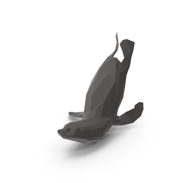 Low Poly Sea Lion PNG & PSD Images Low Poly Sea Lion PNG & PSD Images