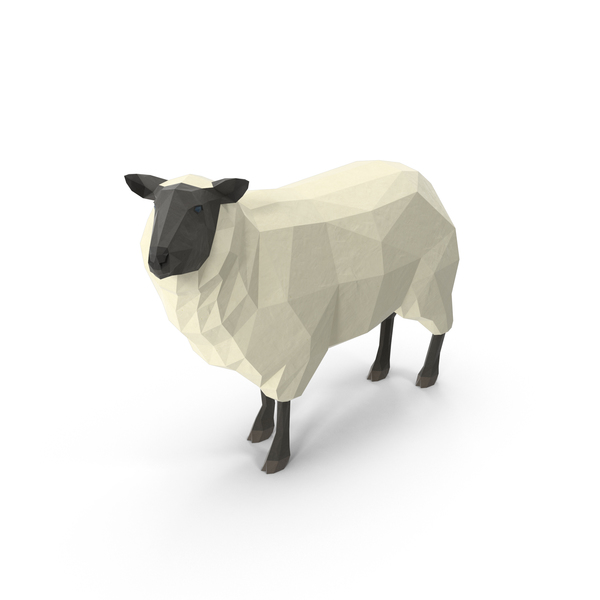 Low Poly Sheep PNG & PSD Images
