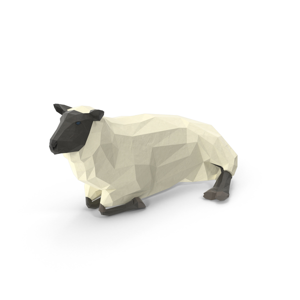 Low Poly Sheep PNG & PSD Images Low Poly Sheep PNG & PSD Images